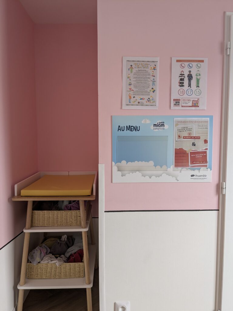 Entrée : table à langer